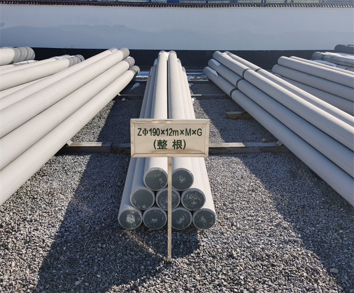 咸阳190×12米钢筋混凝土水泥电线杆